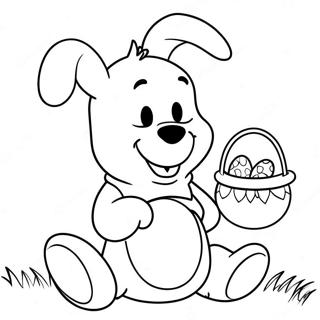 Easter Bunny Winnie The Pooh Coloring Page 30999-27795