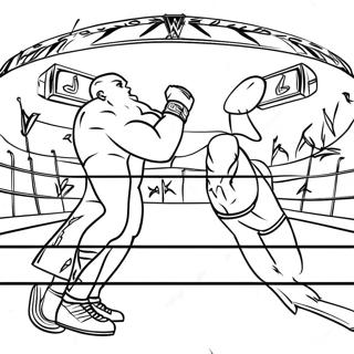 Wwe Championship Match Coloring Page 3099-2533