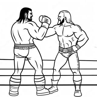 Wwe Championship Match Coloring Page 3099-2534