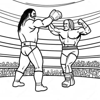 Wwe Championship Match Coloring Page 3099-2536