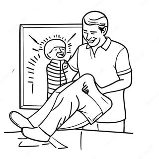 Happy Chiropractor Adjusting Patient Coloring Page 31019-27811