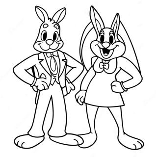 Roger Rabbit And Jessica Rabbit Coloring Page 31049-27836