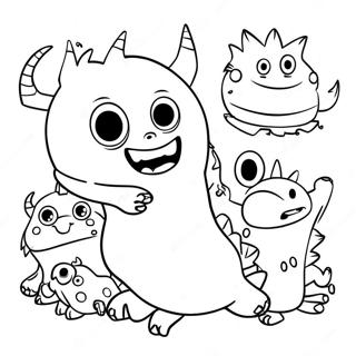 Class Dojo Monsters Coloring Page 31069-27849