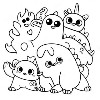 Class Dojo Monsters Coloring Page 31069-27850