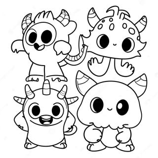 Class Dojo Monsters Coloring Page 31069-27851