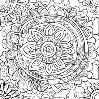 Simple Boho Mandala Coloring Page 31088-27862