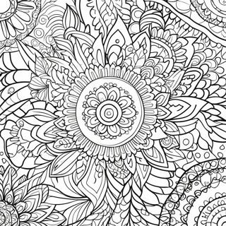 Simple Boho Mandala Coloring Page 31088-27863