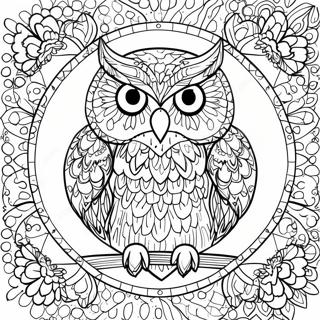 Owl Mandala Coloring Page 31108-27878