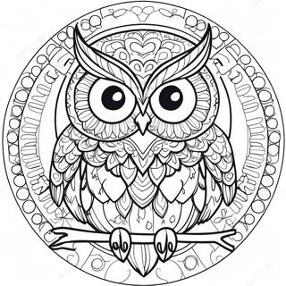 Owl Mandala Coloring Page 31108-27879