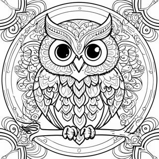 Owl Mandala Coloring Page 31108-27880