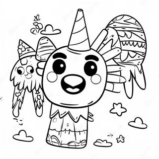 Colorful Pinata Party Coloring Page 31119-27890