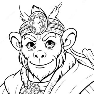 Monkey King Coloring Page 31128-27894