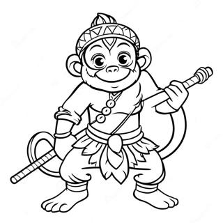 Monkey King Coloring Page 31128-27895