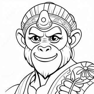 Monkey King Coloring Page 31128-27896