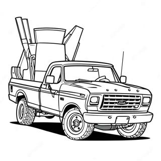 Ford F250 Coloring Pages