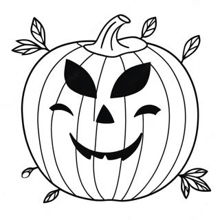 Spooky Pumpkin Mask Coloring Page 31179-27937