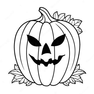 Spooky Pumpkin Mask Coloring Page 31179-27938