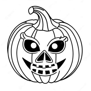 Spooky Pumpkin Mask Coloring Page 31179-27939