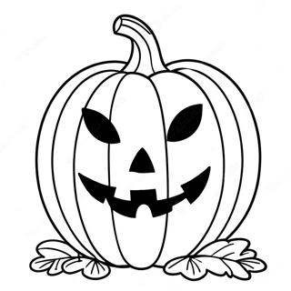 Spooky Pumpkin Mask Coloring Page 31179-27940