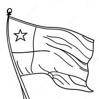 Chile Flag Coloring Page 31188-27943