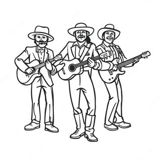 Fuerza Regida Band Members Coloring Page 31219-27969