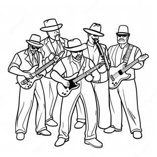 Fuerza Regida Band Members Coloring Page 31219-27971