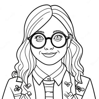 Luna Lovegood With Spectrespecs Coloring Page 31239-27985