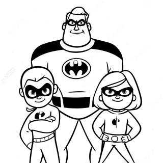 Incredibles 2 Family Portrait Coloring Page 31278-28016