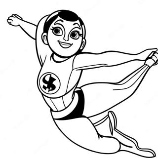 Elastigirl Stretching Coloring Page 31279-28020