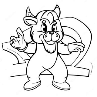 Dallas Mavericks Mascot Coloring Page 31289-28025