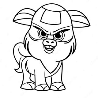 Dallas Mavericks Mascot Coloring Page 31289-28026