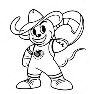 Dallas Mavericks Mascot Coloring Page 31289-28028