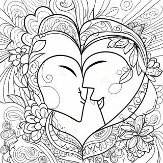 Love Relationship Coloring Page 3128-2555