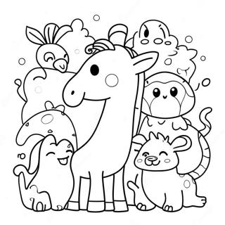 Fun Doodle Animals Coloring Page 312-253