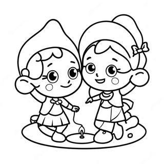 Kindergarten Diwali Coloring Page 31328-28054