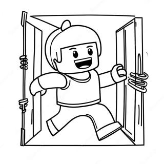 Roblox Character Escaping Prison Coloring Page 31339-28068