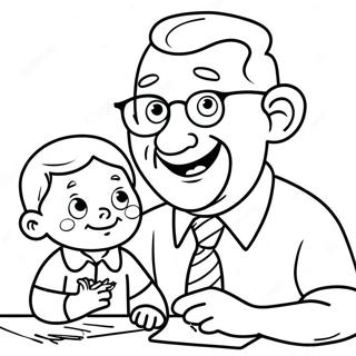 Happy Father S Day Grandpa Coloring Page 31348-28070