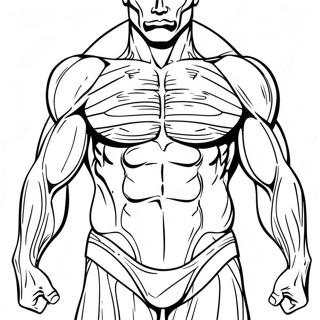 Detailed Human Muscles Coloring Page 31369-28089