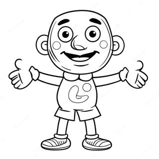 Funny Puppet Character Coloring Page 31379-28097