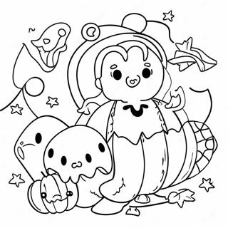 Trick Or Treat Coloring Page 3138-2562