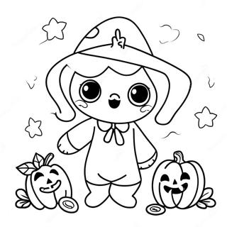 Trick Or Treat Coloring Page 3138-2563