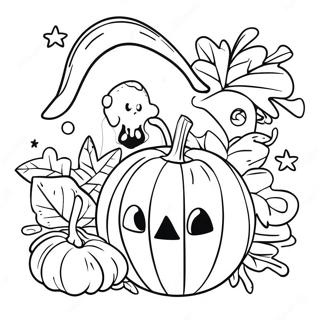 Trick Or Treat Coloring Page 3138-2564