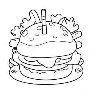 Krabby Patty Coloring Pages