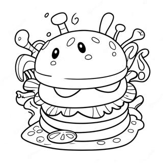 Krabby Patty Coloring Page 31398-28110