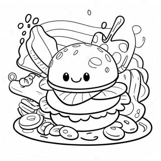 Krabby Patty Coloring Page 31398-28111