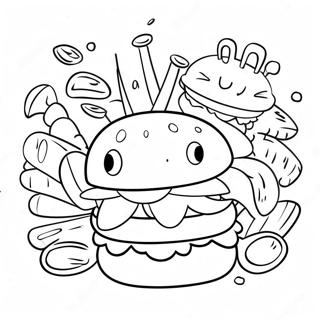 Krabby Patty Coloring Page 31398-28112