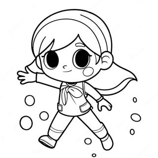 Heroic Marinette In Action Coloring Page 31409-28122