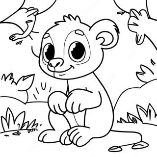 Zoboomafoo Playing With Friends Coloring Page 31419-28129