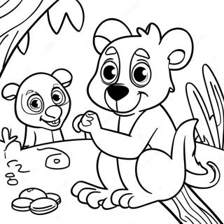 Zoboomafoo Playing With Friends Coloring Page 31419-28132