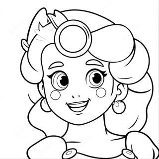 Princess Peach Face Coloring Page 31458-28160